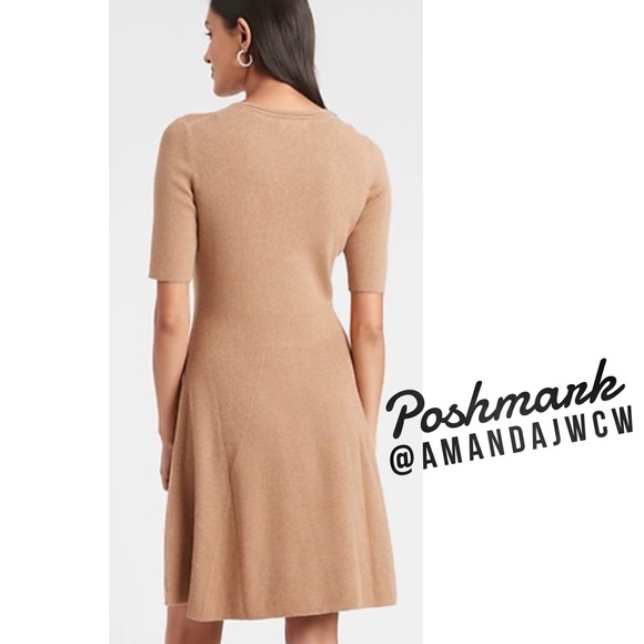 Banana Republic Fit-and-Flare Sweater Dress - NWT! - Picture 8 of 9